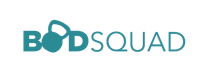 the logo for bodsquad on a black background